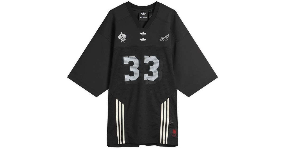 adidas X Willy Chavarria Football Jersey in Black for Men | Lyst UK