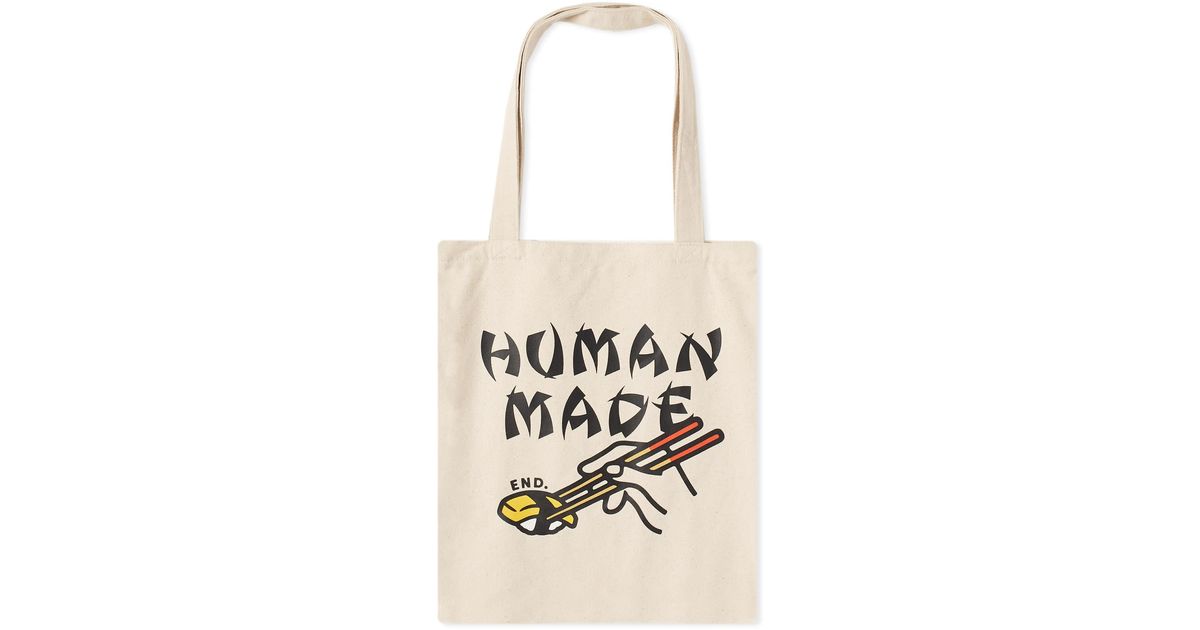 HUMAN MADE x END. Sushi Tote Bag White-