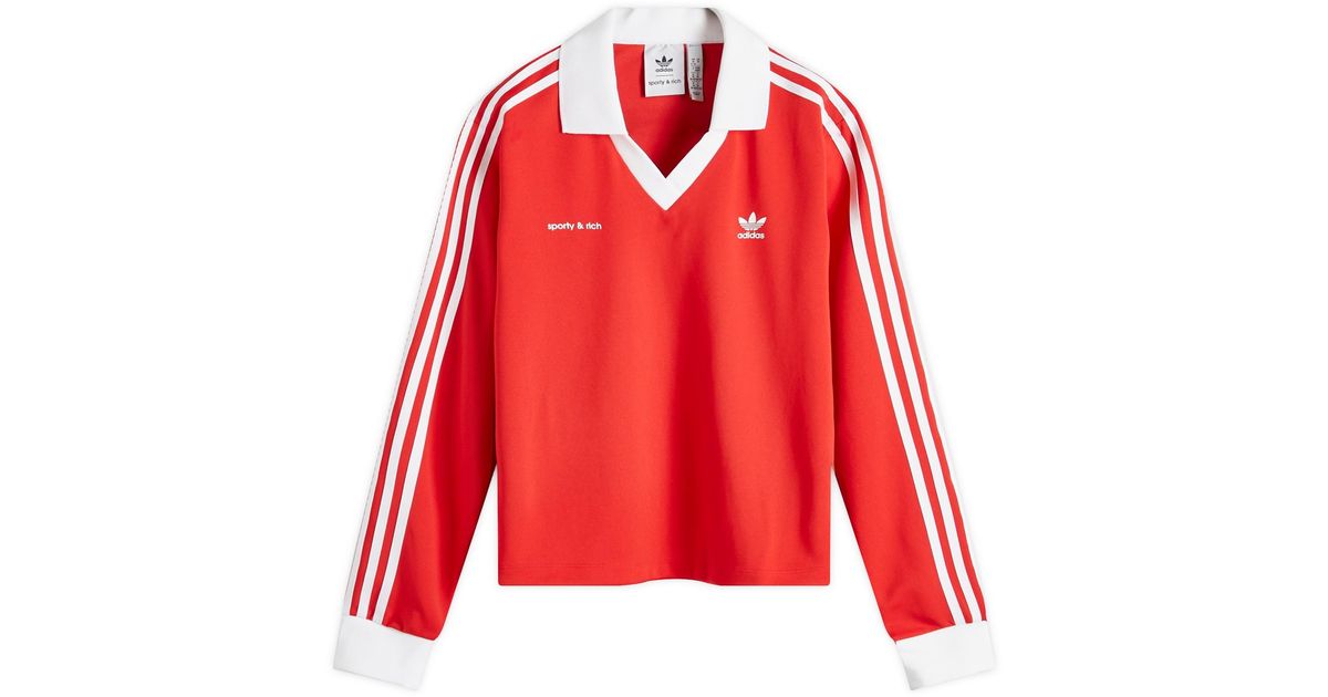 【超美品】Sporty & Rich 長袖サッカージャージー Adidas x Sporty&Rich 長袖サッカージャージー XL SPORTY & RICH 長袖