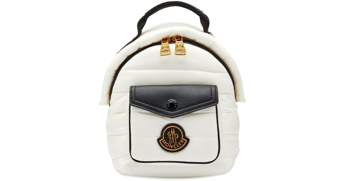 Moncler Synthetic Mini Astro Backpack in White (Black) | Lyst
