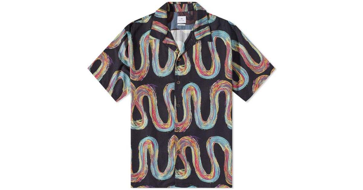 Paul Smith All Over Print Vacation Shirt in Blue for Men | Lyst Canada