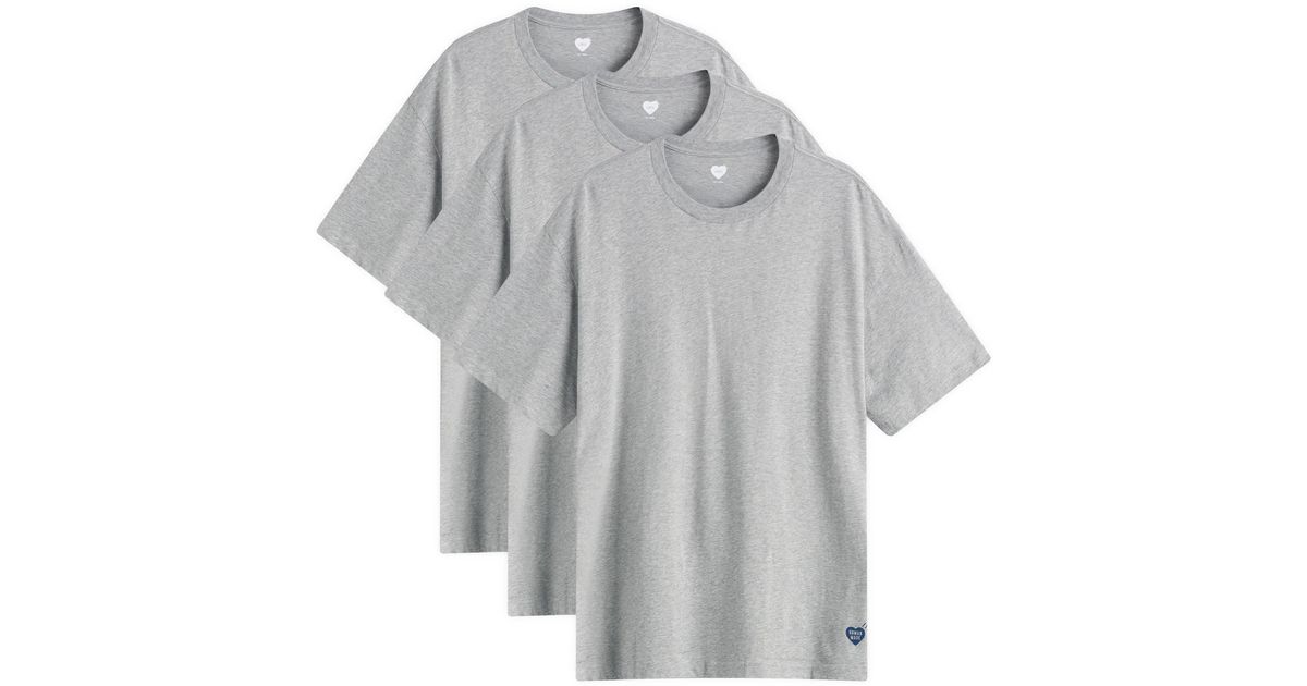 Human Made 3-Pack T-Shirt in Grey for Men | Lyst UK