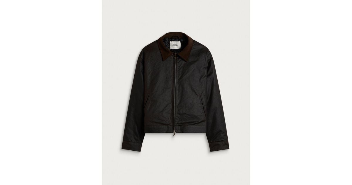 Danny Sizer Daniel Simmons Wax Jacket in Black for Men | Lyst