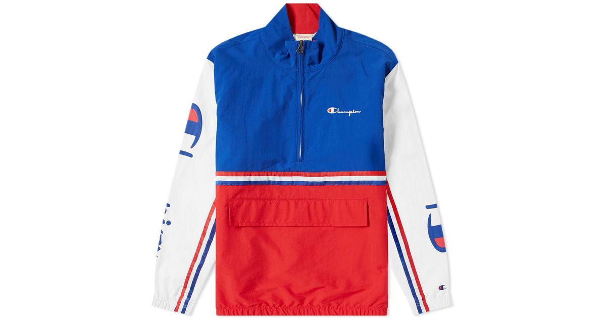 champion half zip track top