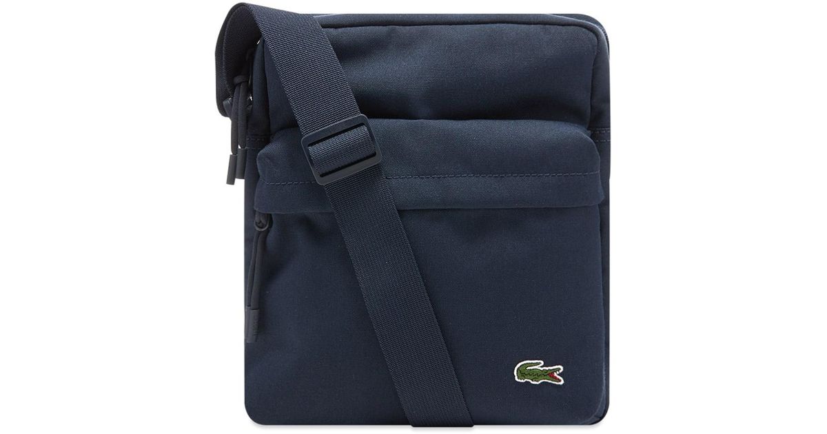 Lacoste Synthetic Crossover Bag in Navy (Blue) for Men Lyst