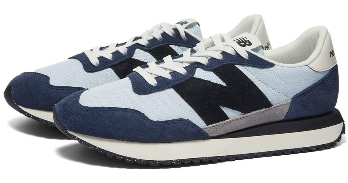 New Balance Suede Ms237ra Sneakers In Natural Indigo Blue For Men 