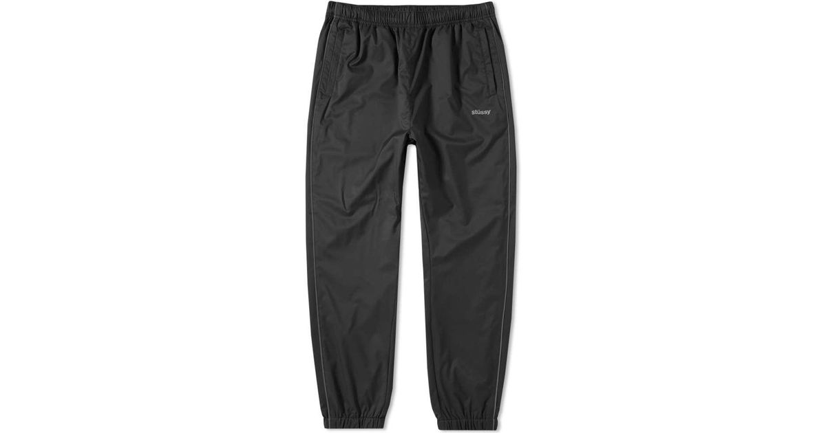 stussy black track pants