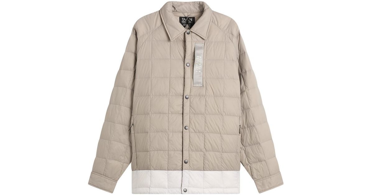 Taion X Mountain Research Down Coach Jacket in Natural for Men 