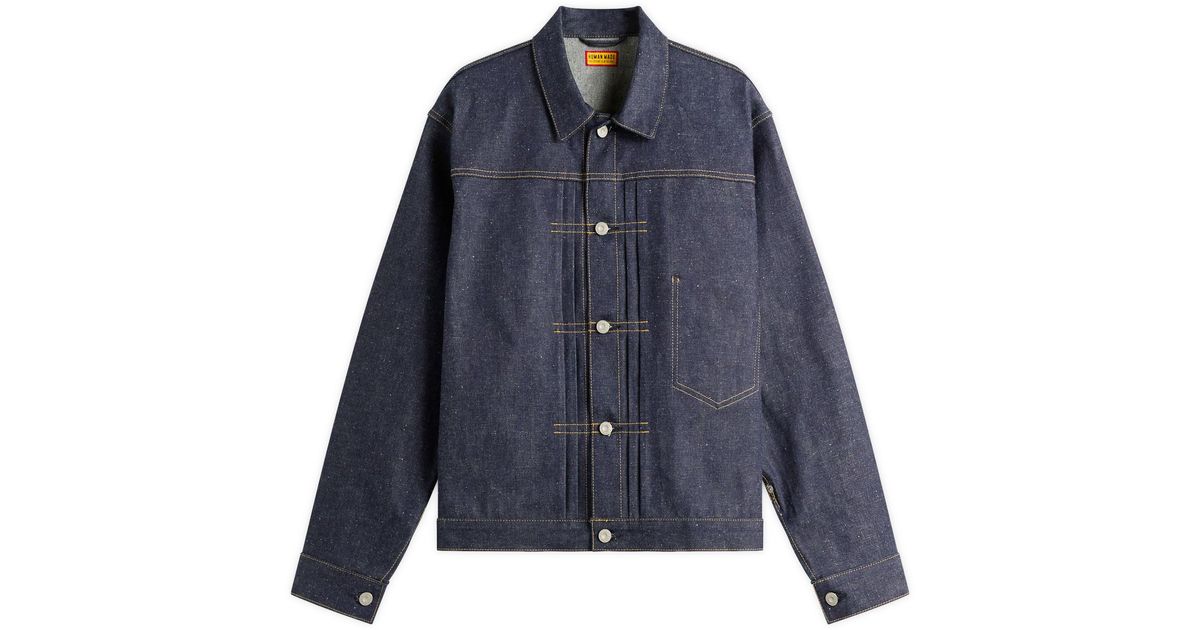 Human Made Selvedge Past Denim Work Jacket in Blue for Men | Lyst