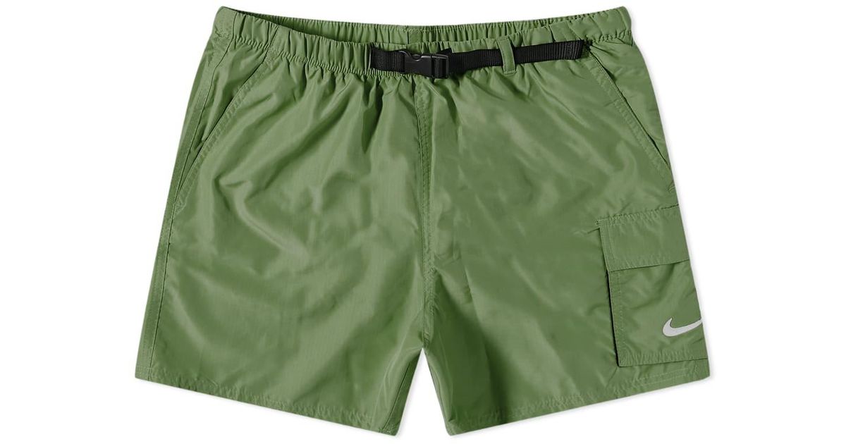 Nike Belted 5 Volley Short in Green for Men | Lyst