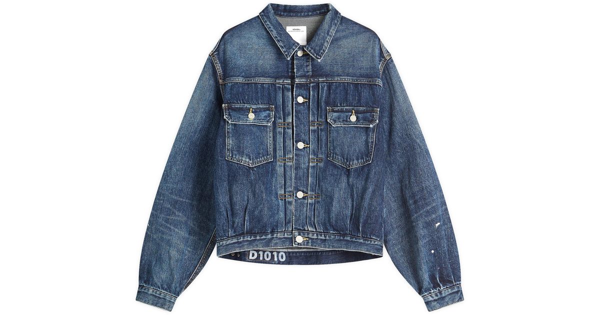 Visvim Ss 101X Damaged 1010 Jacket in Blue for Men | Lyst