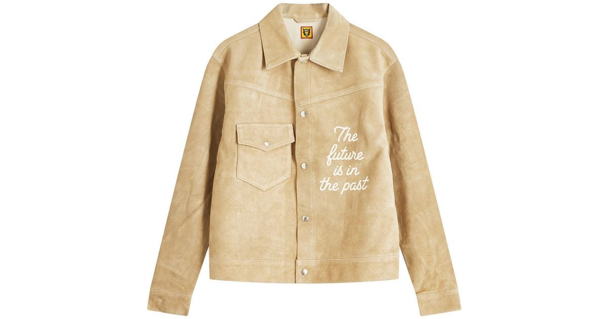 ジャケット・アウター HUMAN MADE SUEDE LEATHER JACKET Human Made Suede Leather Jacket in Natural for Men | Lyst