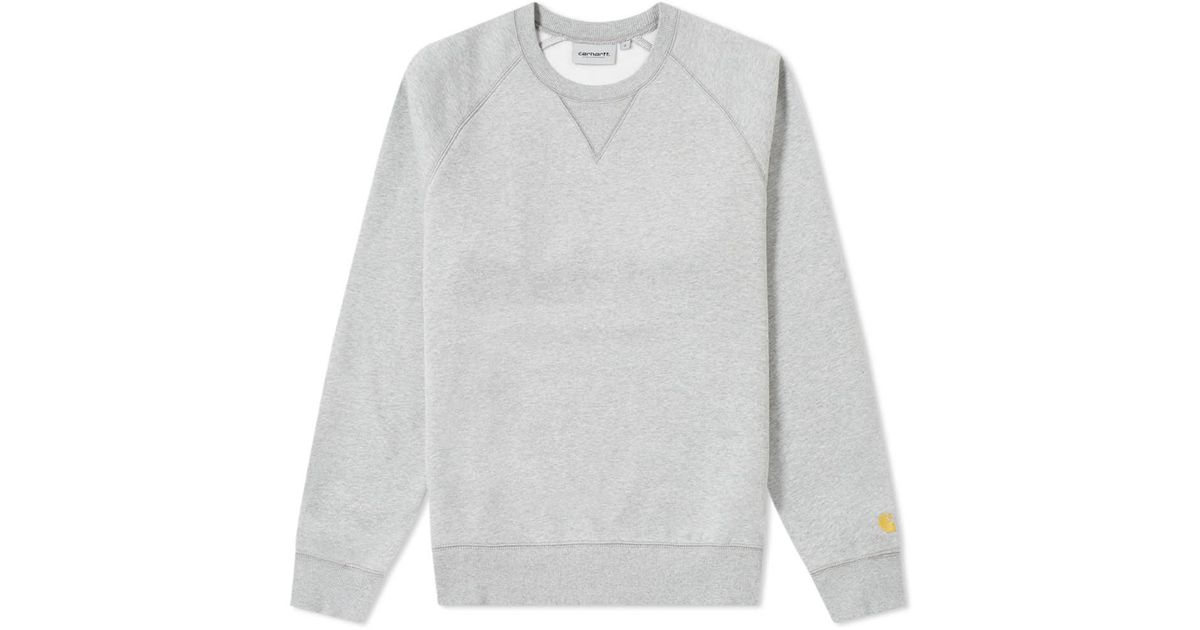 carhartt chase sweatshirt grey