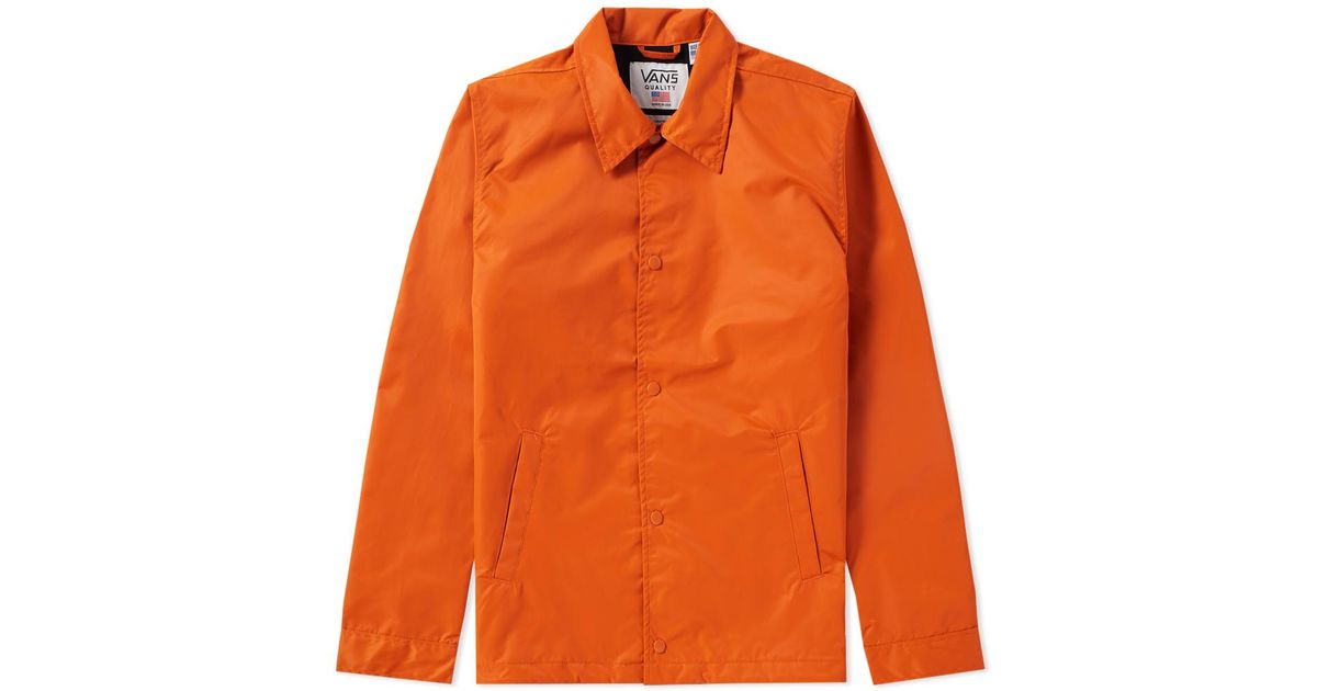 vans orange jacket