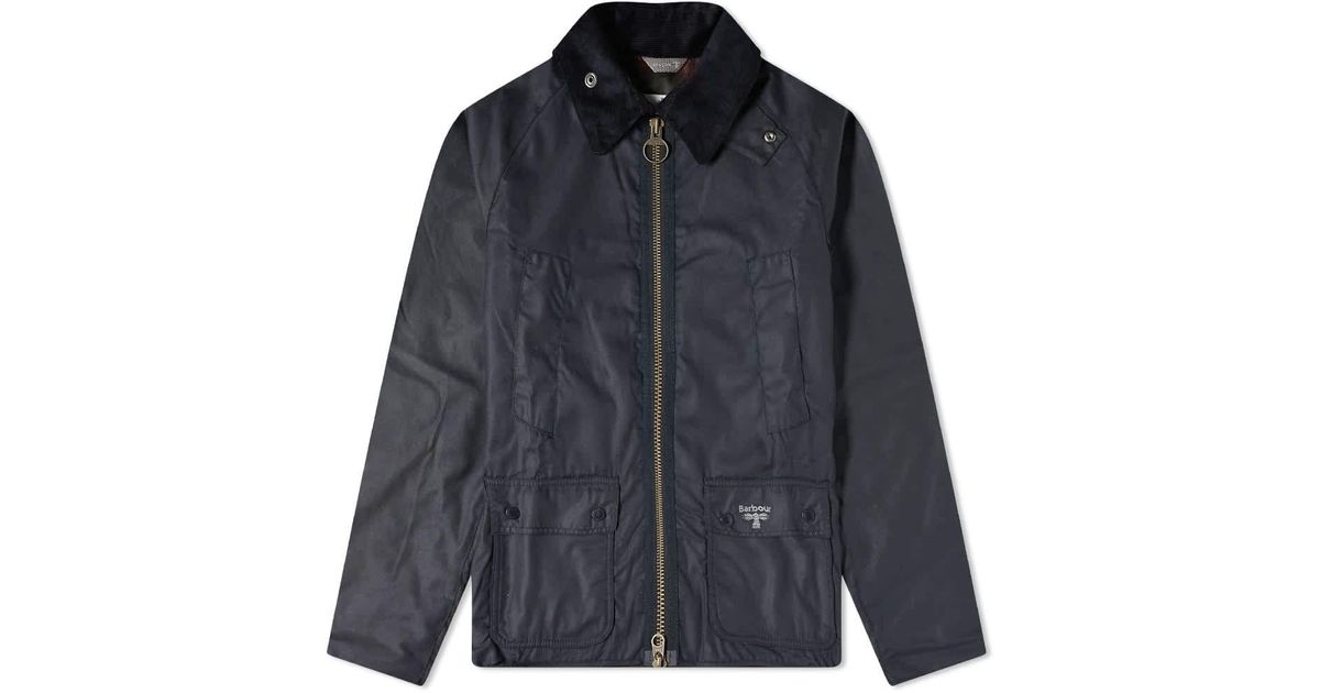 Barbour Beacon Bedale Wax Jacket in Blue for Men | Lyst