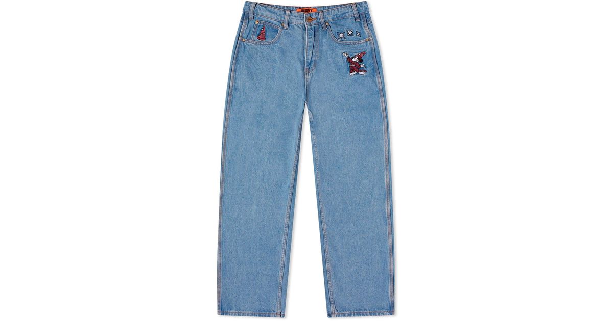 Butter Goods X Disney Fantasia Baggy Denim Jeans in Blue for Men