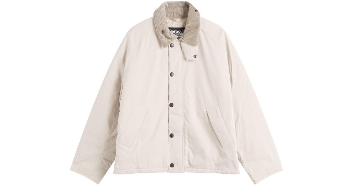 Barbour Padded Transport Jacket in Natural for Men | Lyst