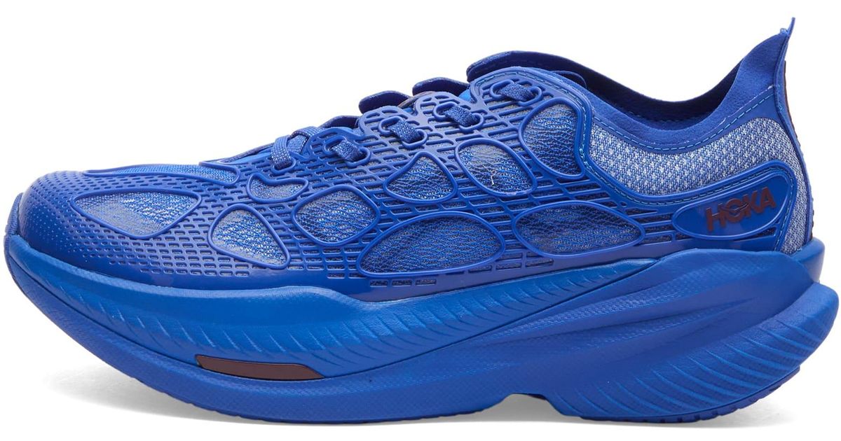 Hoka One One U Mach X Caged Sneaker in Blue | Lyst