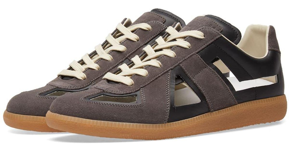 maison margiela cut out sneakers