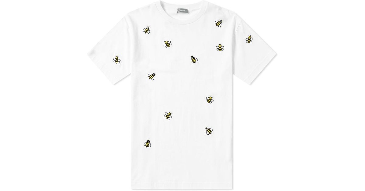 KAWS x Dior Bee Polo Shirt White Men's - SS19 - US