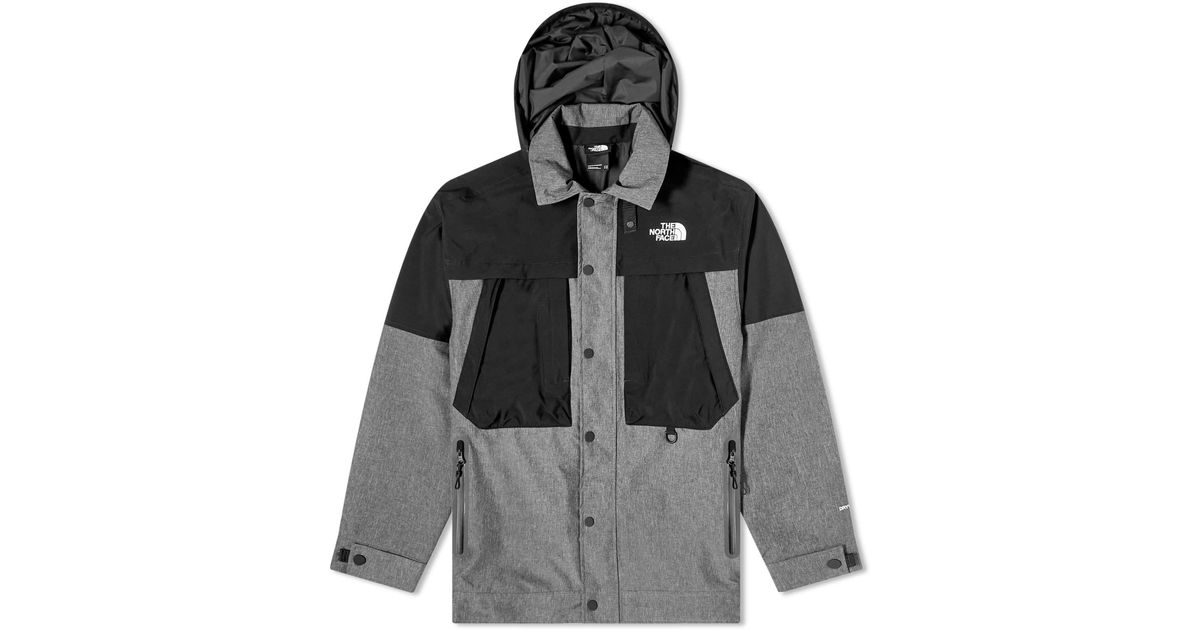 THE NORTH FACE BLACK SERIES Black Label Mix Fabric Denim Shi in Gray ...