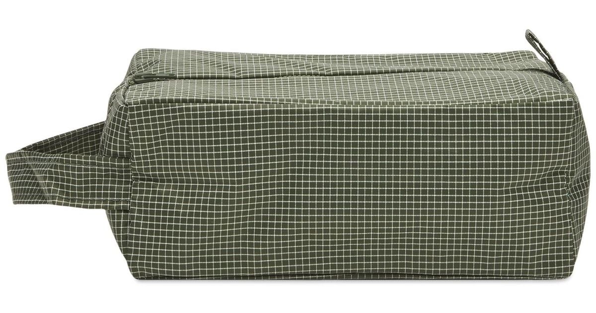 Hay Grid Wash Bag in Green | Lyst UK