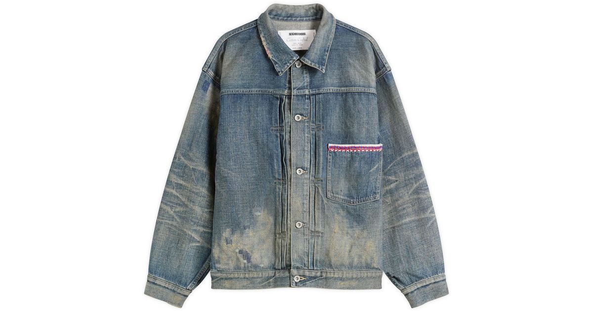 Neighborhood Savage Denim Type-1 Jacket in Blue for Men | Lyst