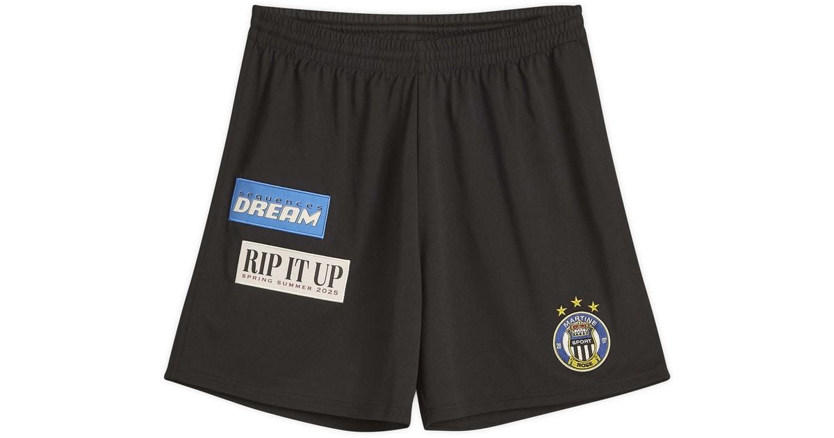 Martine Rose Football Shorts in Black | Lyst
