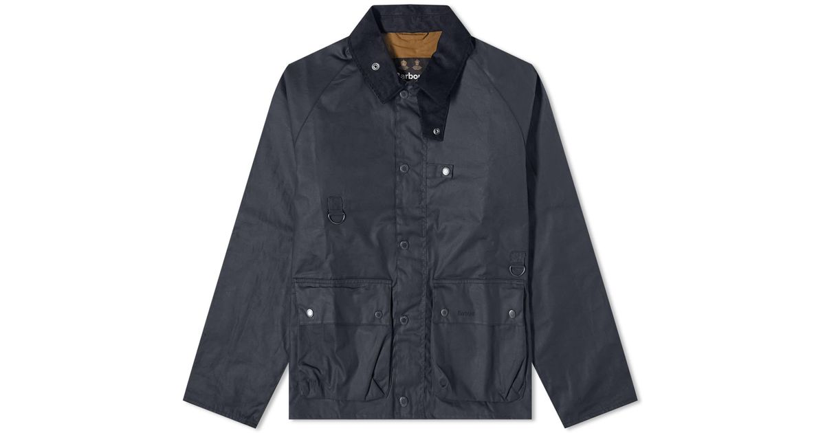 Barbour Utility Spey Wax Jacket in Blue for Men | Lyst Australia