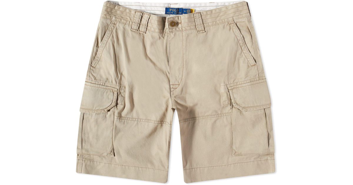 Polo Ralph Lauren Gellar Cargo Shorts in Natural for Men Lyst UK