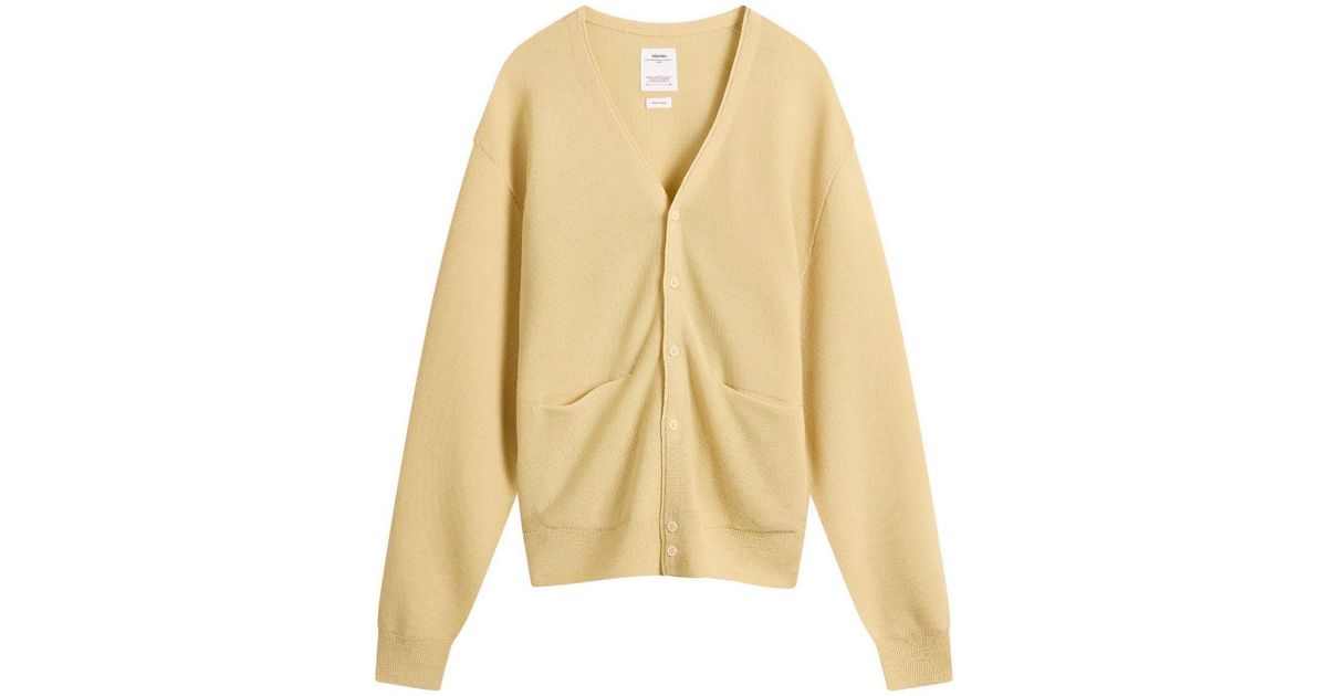 Visvim Selmer Cardigan in Yellow for Men | Lyst