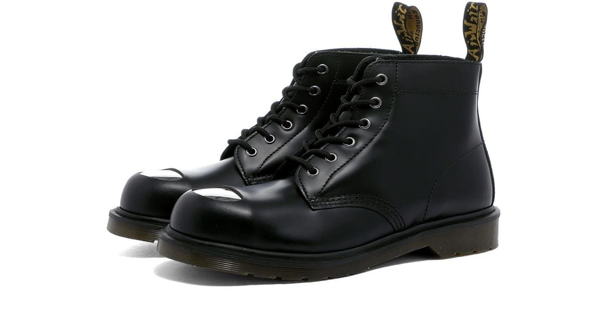 Dr. Martens 101 Exposed Steel Toe Boot in Black for Men Lyst