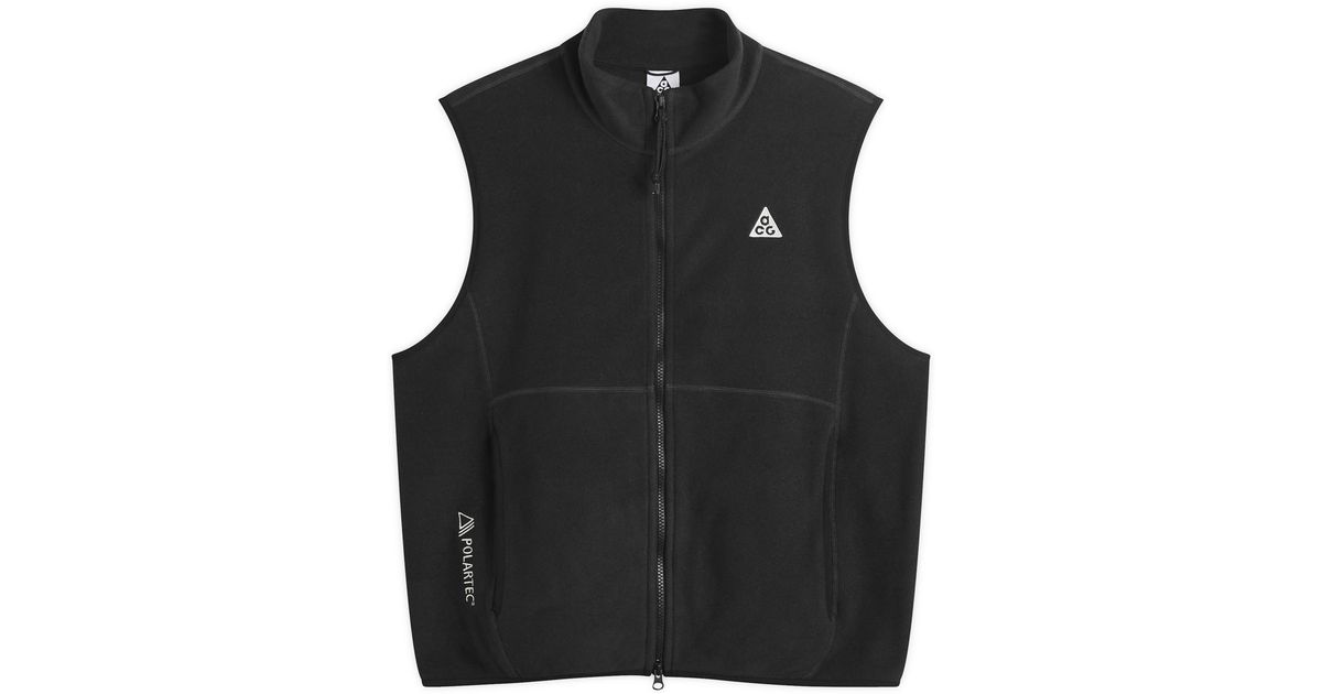 Nike Acg Wolf Tree Full Zip Vest in Black for Men | Lyst UK