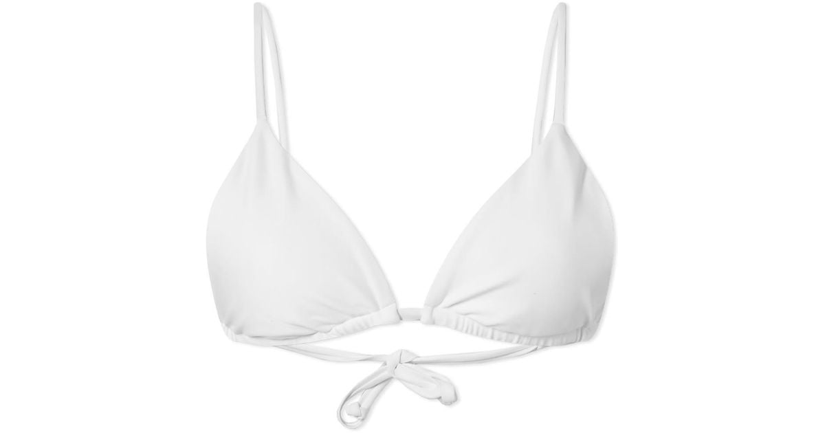 It's Now Cool Synthetic String Bikini Top in White | Lyst Canada