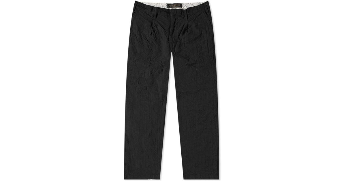 Flagstuff Cotton Original Stripe biggie Pant in Black for Men | Lyst