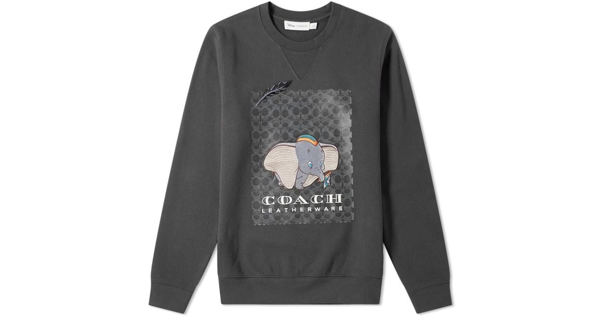 COACH X Disney Dumbo Crew Sweat in Black for Men | Lyst COACH X Disney Dumbo Crew Sweat in Black for Men | Lyst