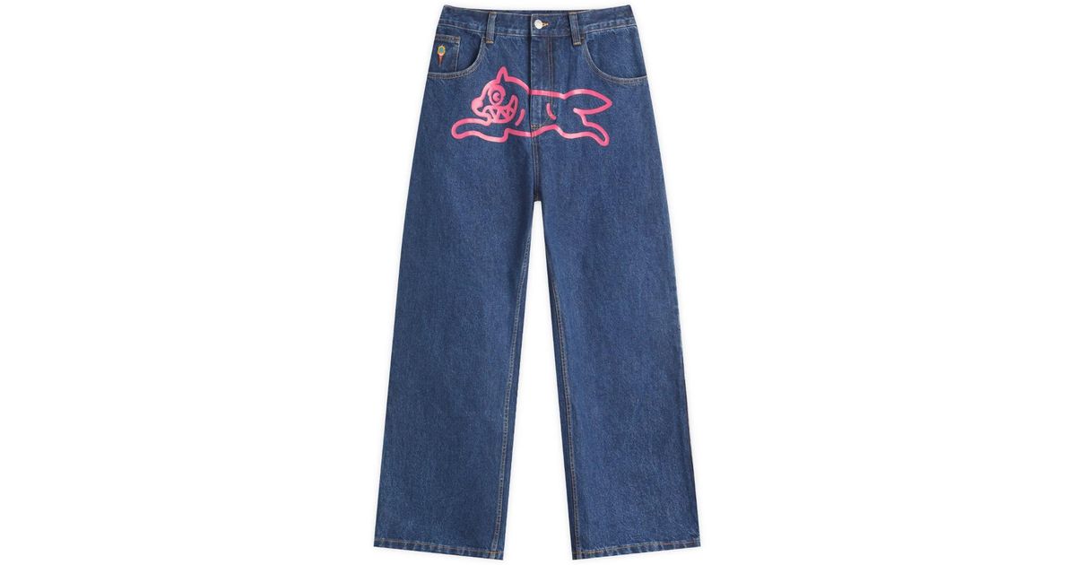 ICECREAM Running Dog Double Scoop Denim Pant in Blue for Men | Lyst