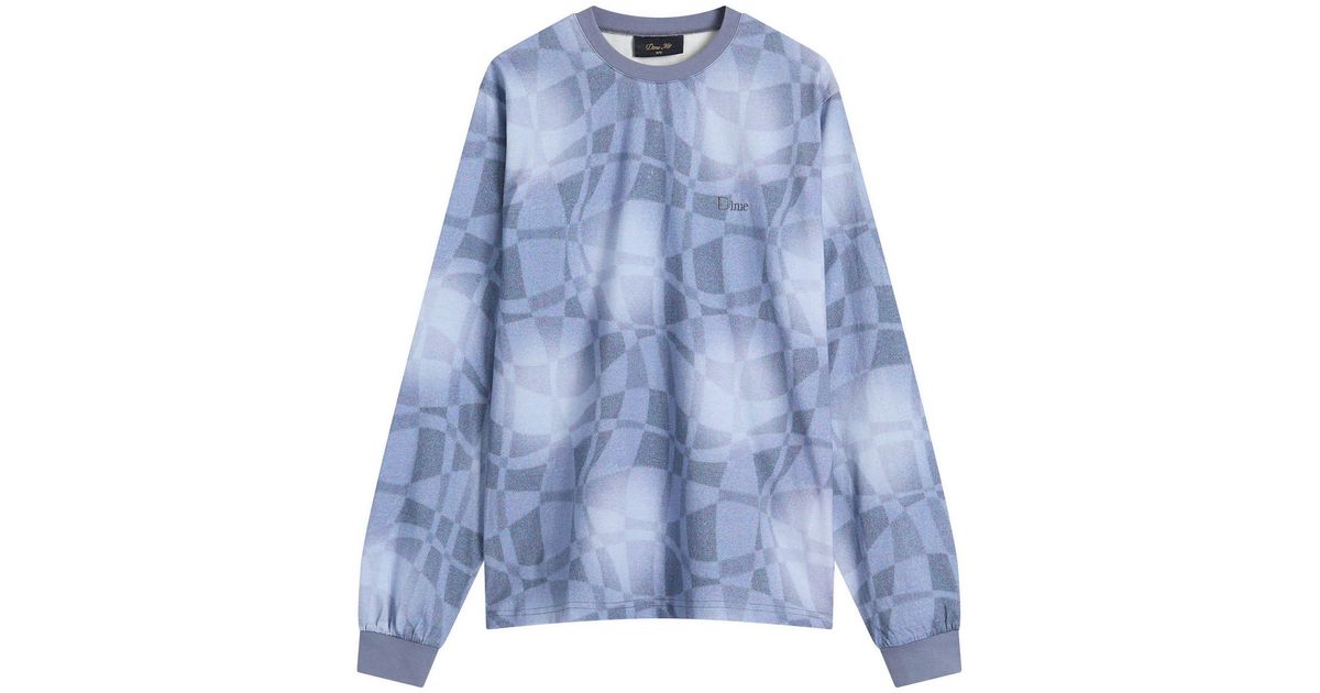 Dime Abstract Long Sleeve T-Shirt in Blue for Men | Lyst UK