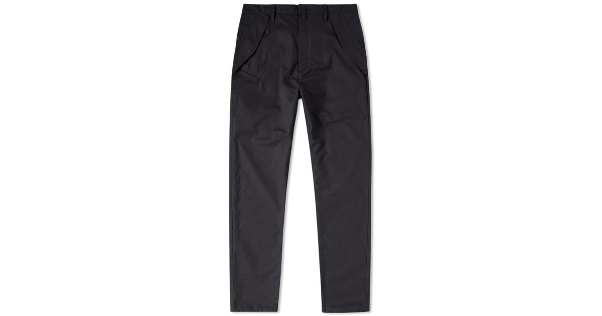 Acronym Cotton P24 S Hd Gabardine Articulated Trouser In Black For Men Lyst