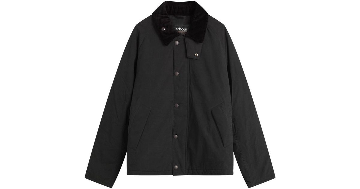 Barbour Padded Transport Jacket in Black for Men | Lyst