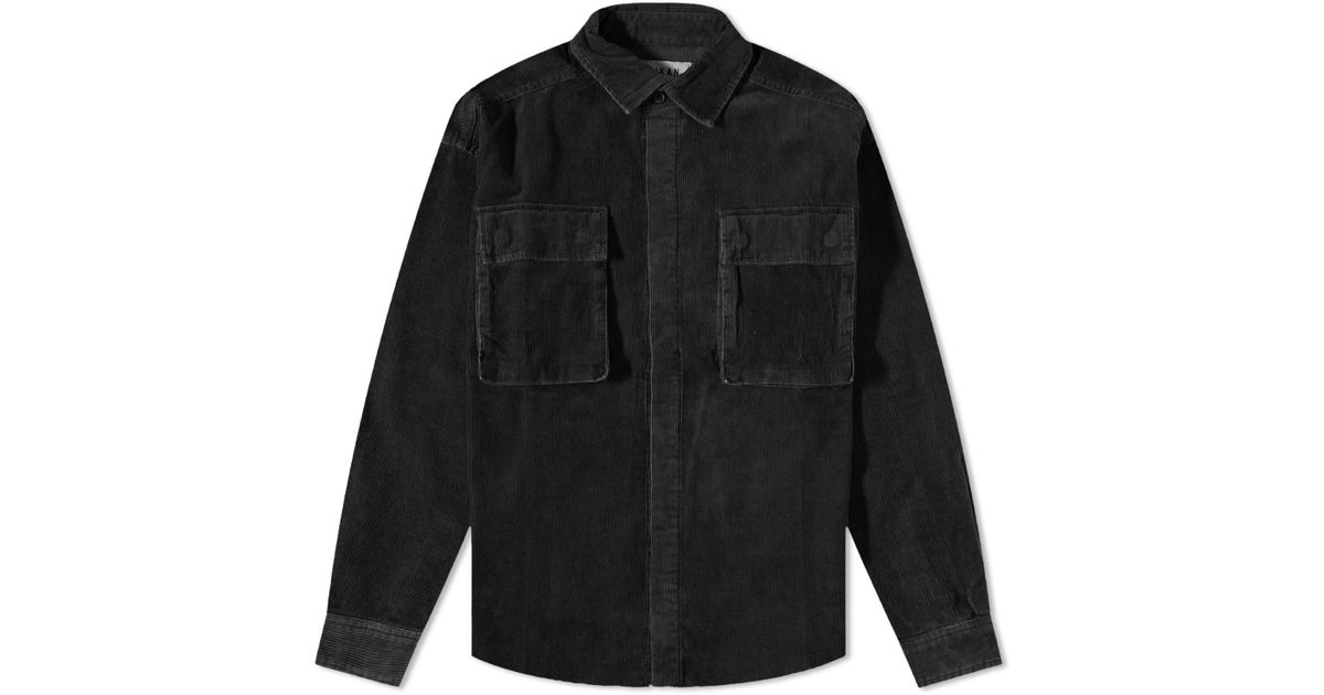 TAIKAN Corduroy Shirt Jacket in Black for Men | Lyst