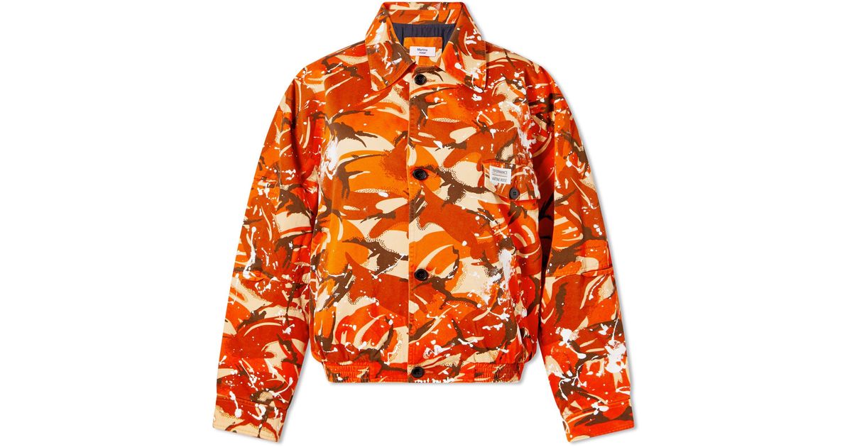 Martine Rose Camo Military Jacket in Orange | Lyst