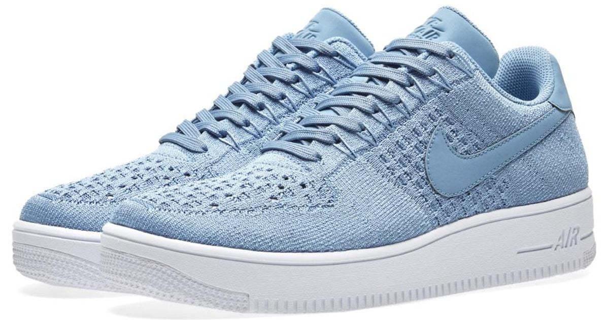 blue air force 1 flyknit