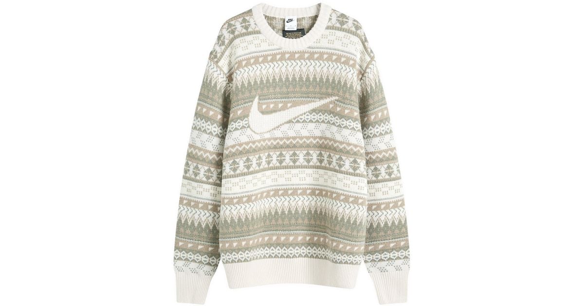 NIKE AS M NL FAIR ISLE CREW SWEATER Nike Fair Isle Knit