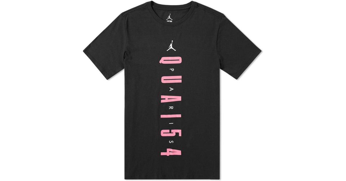 black and pink jordan shirt