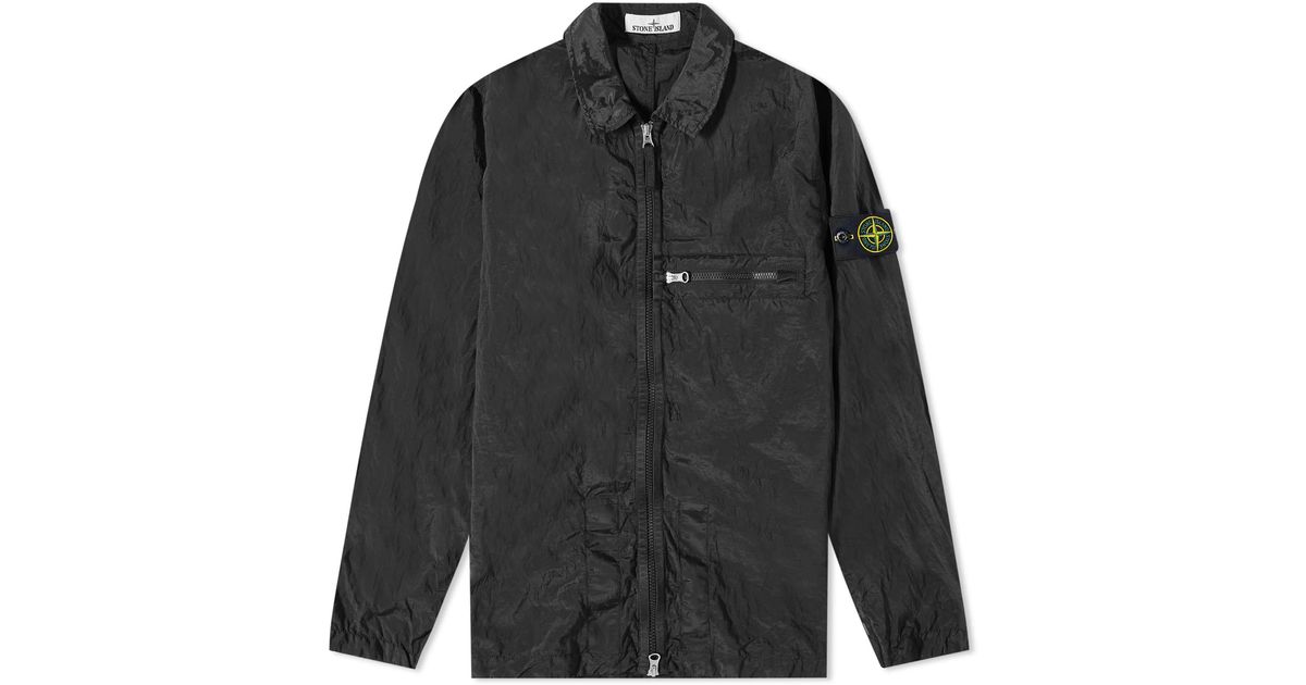 Stone Island Nylon Metal Shirt Jacket in Black for Men | Lyst Canada