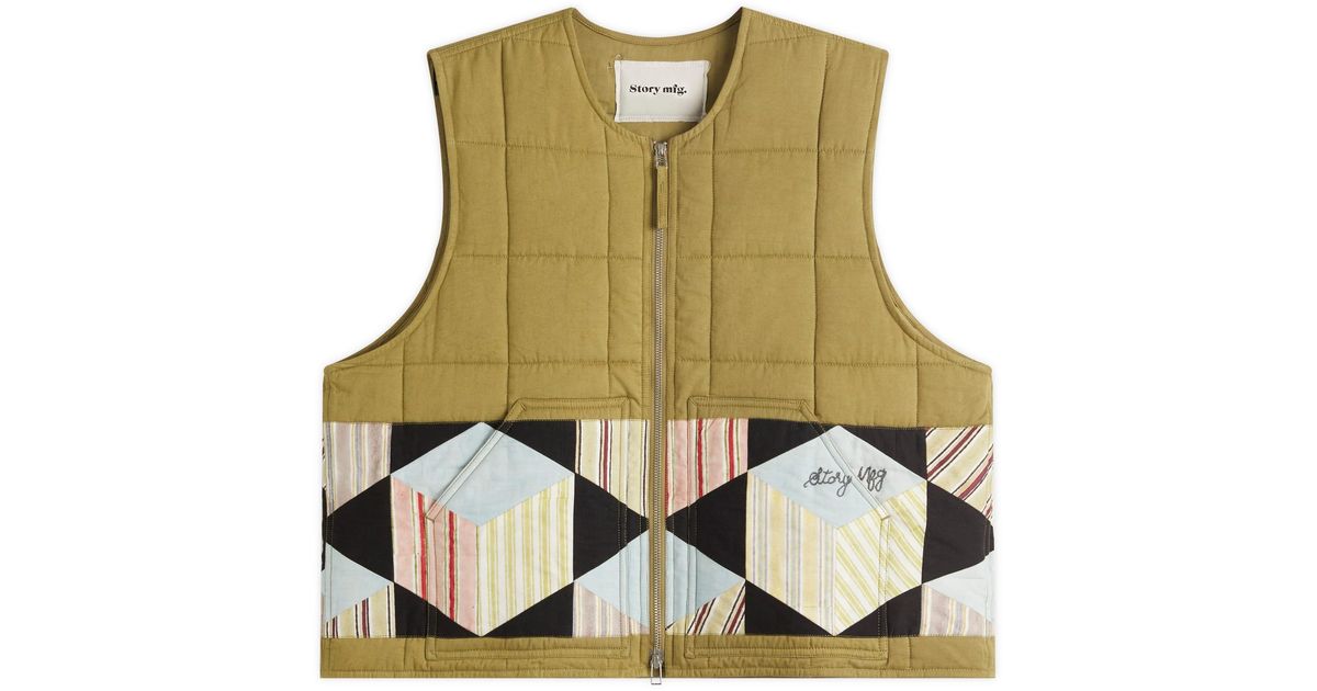 STORY mfg. Saturn Vest in Green for Men | Lyst UK