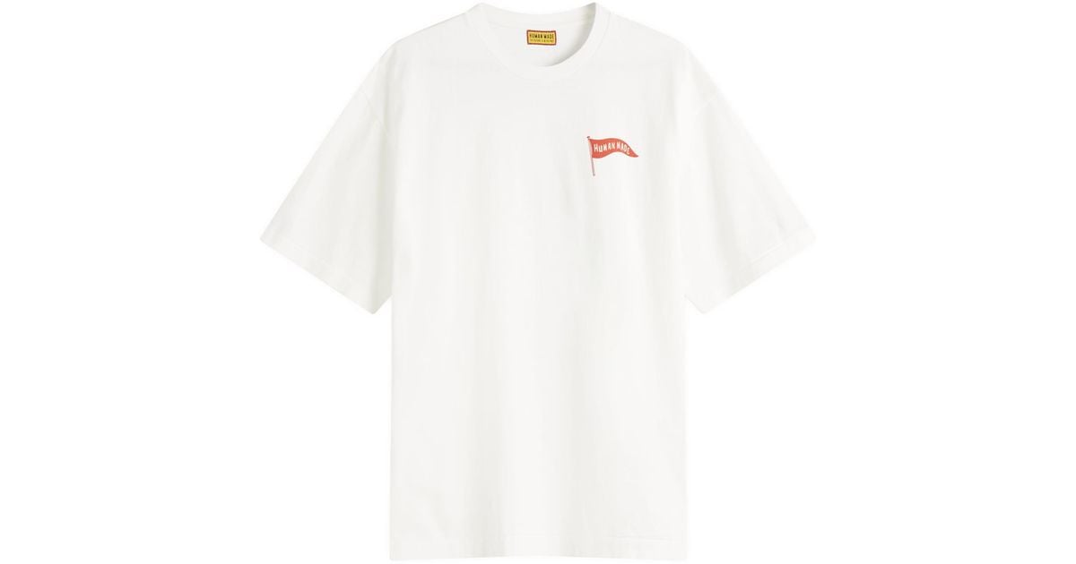 Human Made Polar Bear Flag T-Shirt in White for Men | Lyst
