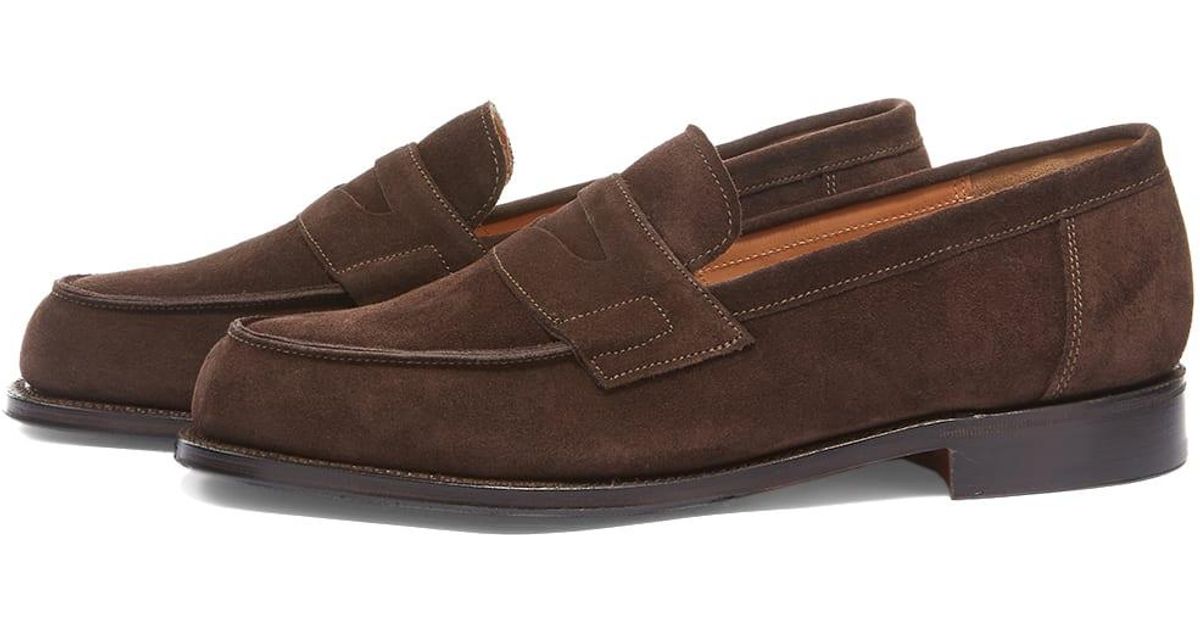 grenson suede loafers