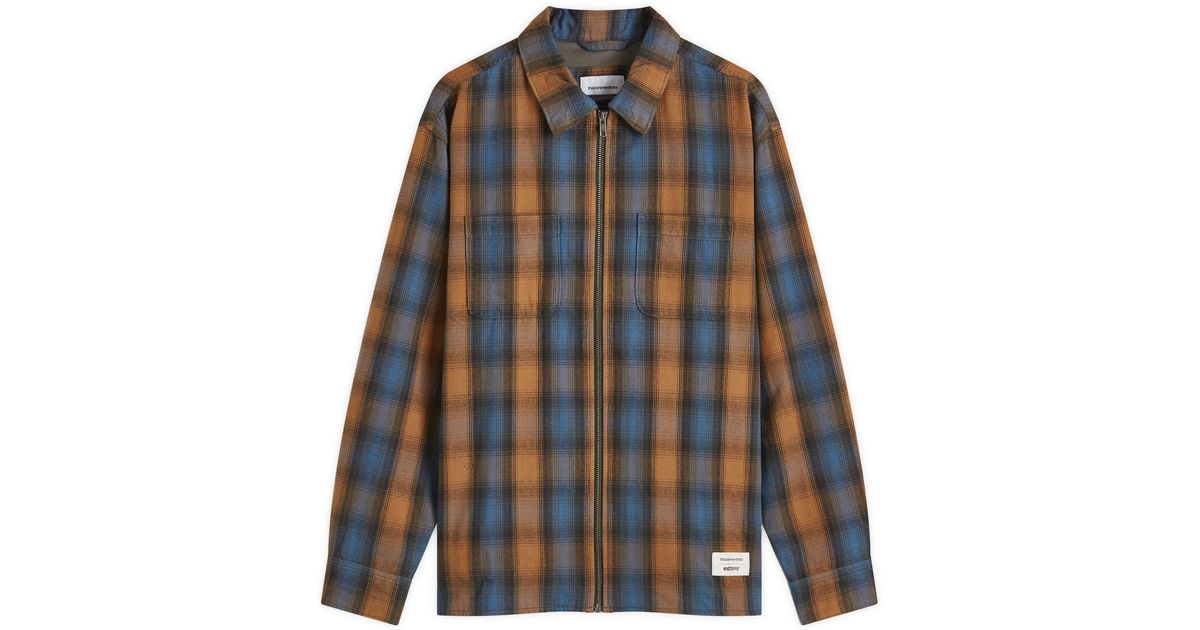 thisisneverthat Gore-Tex Windstopper Plaid Shirt in Blue for Men
